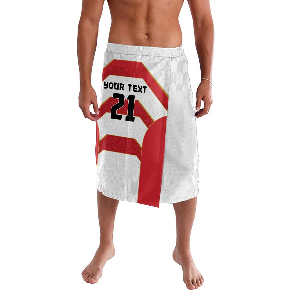 Japan Pacific Rugby 2022-23 Custom Lavalava Red Sakura Japanese Wave Pattern LT9 Red - Polynesian Pride