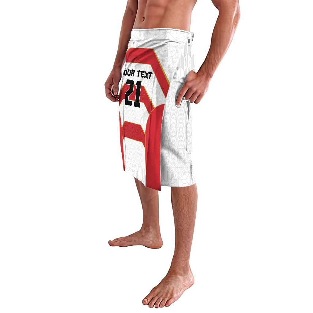 Japan Pacific Rugby 2022-23 Custom Lavalava Red Sakura Japanese Wave Pattern LT9 - Polynesian Pride