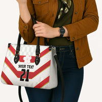 Japan Pacific Rugby 2022-23 Custom Leather Bag Red Sakura Japanese Wave Pattern LT9 - Polynesian Pride