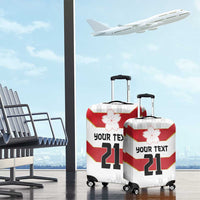 Japan Pacific Rugby 2022-23 Custom Luggage Cover Red Sakura Japanese Wave Pattern LT9 - Polynesian Pride