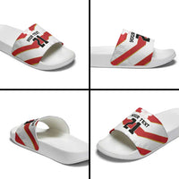 Japan Pacific Rugby 2022-23 Custom Slide Sandals Red Sakura Japanese Wave Pattern LT9 - Polynesian Pride
