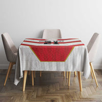 Japan Pacific Rugby 2022-23 Custom Tablecloth Red Sakura Japanese Wave Pattern LT9 - Polynesian Pride
