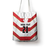 Japan Pacific Rugby 2022-23 Custom Tote Bag Red Sakura Japanese Wave Pattern LT9 - Polynesian Pride