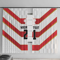 Japan Pacific Rugby 2022-23 Custom Window Curtain Red Sakura Japanese Wave Pattern LT9 With Hooks Red - Polynesian Pride
