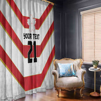 Japan Pacific Rugby 2022-23 Custom Window Curtain Red Sakura Japanese Wave Pattern LT9 - Polynesian Pride