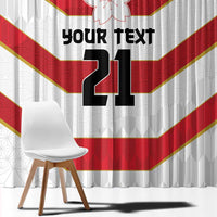 Japan Pacific Rugby 2022-23 Custom Window Curtain Red Sakura Japanese Wave Pattern LT9 - Polynesian Pride