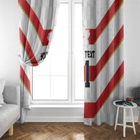 Japan Pacific Rugby 2022-23 Custom Window Curtain Red Sakura Japanese Wave Pattern LT9 - Polynesian Pride