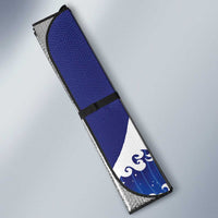 Japan Pacific Rugby Custom Auto Sun Shade Go Sakura Japanese Wave Pattern LT9 - Polynesian Pride