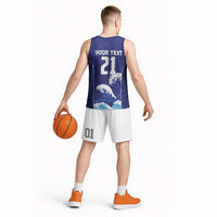 Japan Pacific Rugby Custom Basketball Jersey Go Sakura Japanese Wave Pattern LT9 - Polynesian Pride