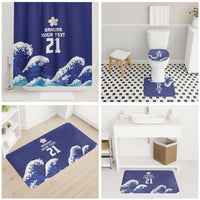 Japan Pacific Rugby Custom Bathroom Set Go Sakura Japanese Wave Pattern LT9 - Polynesian Pride