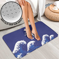 Japan Pacific Rugby Custom Bathroom Set Go Sakura Japanese Wave Pattern LT9 - Polynesian Pride