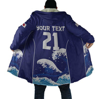 Japan Pacific Rugby Custom Cloak Go Sakura Japanese Wave Pattern LT9 - Polynesian Pride