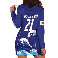 Japan Pacific Rugby Custom Hoodie Dress Go Sakura Japanese Wave Pattern LT9 - Polynesian Pride