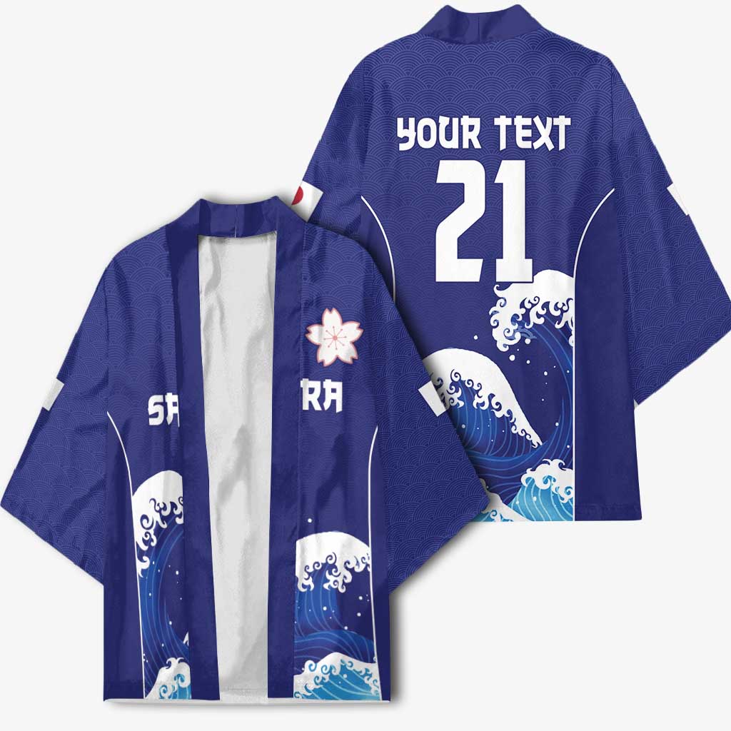 Japan Pacific Rugby Custom Kimono Go Sakura Japanese Wave Pattern LT9 - Polynesian Pride