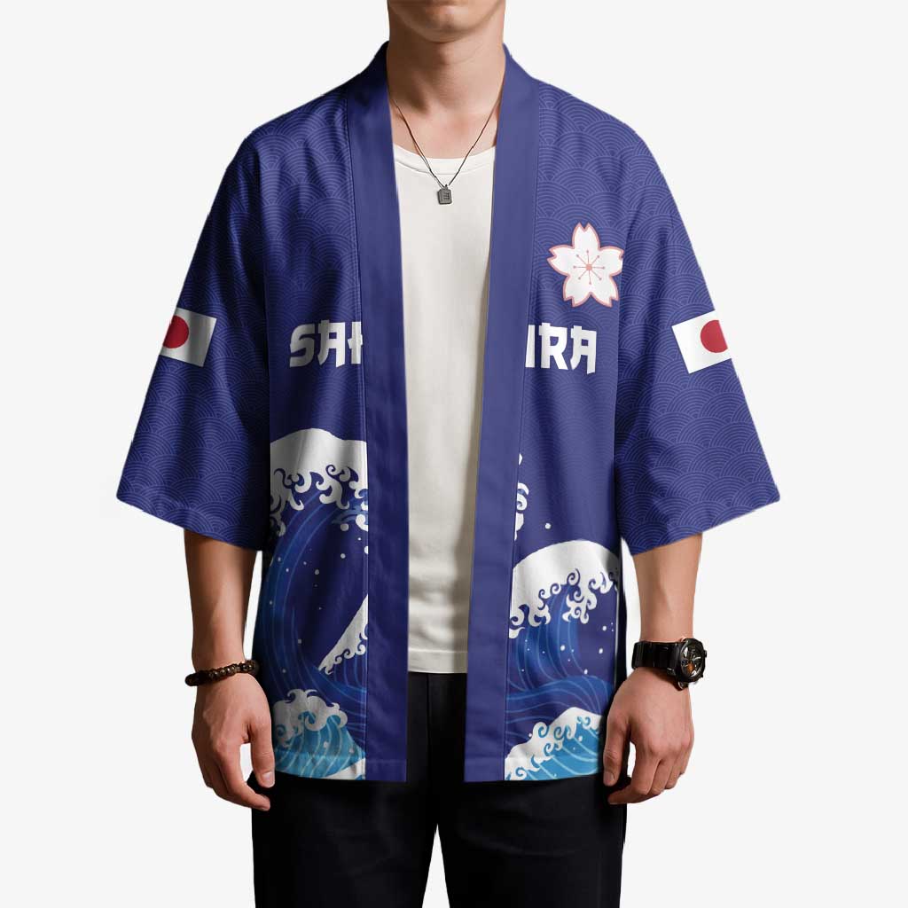 Japan Pacific Rugby Custom Kimono Go Sakura Japanese Wave Pattern LT9 - Polynesian Pride