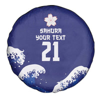 Japan Pacific Rugby Custom Spare Tire Cover Go Sakura Japanese Wave Pattern LT9 - Polynesian Pride