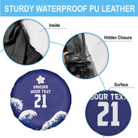 Japan Pacific Rugby Custom Spare Tire Cover Go Sakura Japanese Wave Pattern LT9 - Polynesian Pride