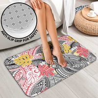 Japanese Samurai Warrior Bathroom Set Colorful Polynesian Tattoo Style LT9 - Polynesian Pride