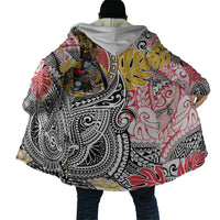 Japanese Samurai Warrior Cloak Colorful Polynesian Tattoo Style LT9 - Polynesian Pride