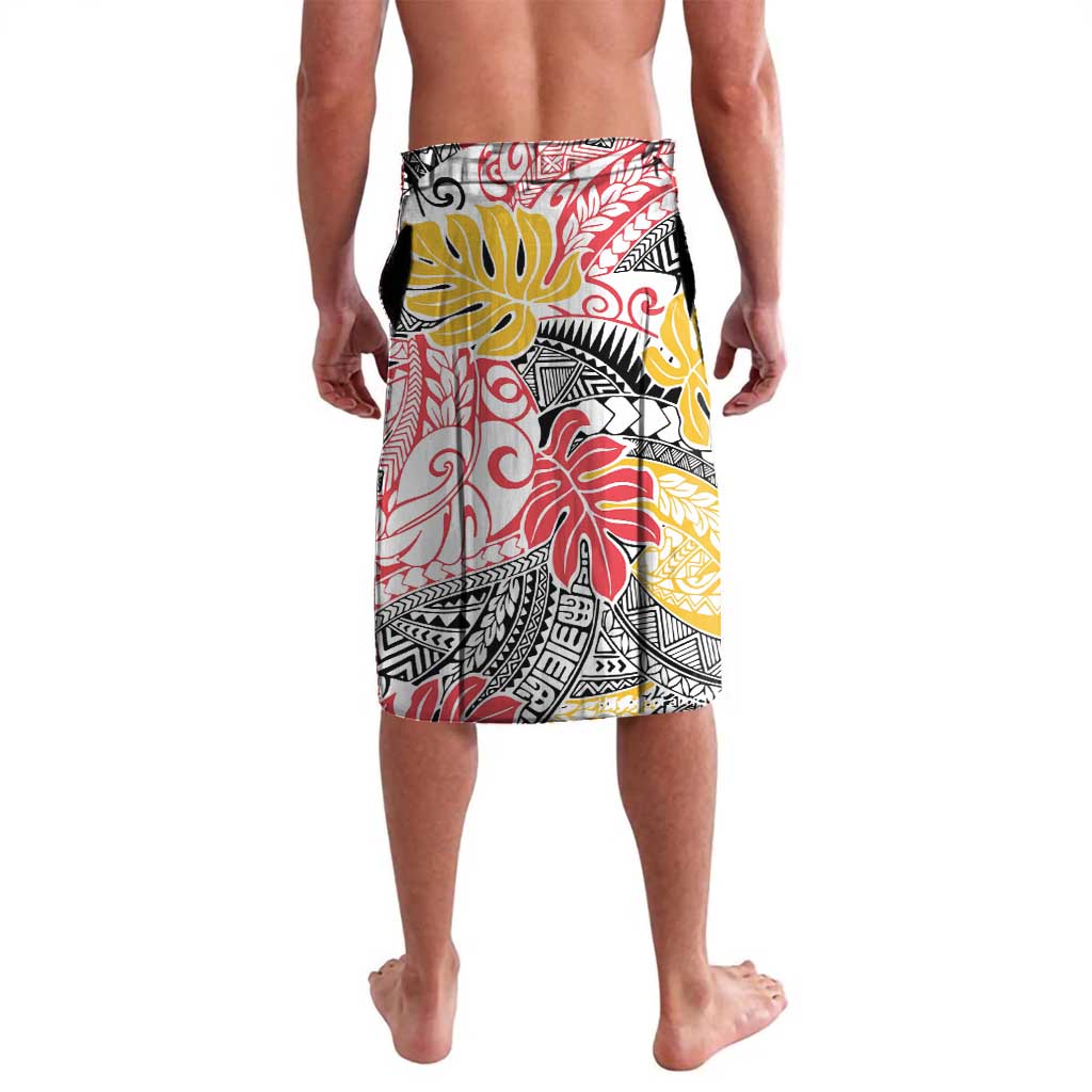 Japanese Samurai Warrior Lavalava Colorful Polynesian Tattoo Style LT9 - Polynesian Pride