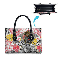 Japanese Samurai Warrior Leather Bag Colorful Polynesian Tattoo Style LT9 - Polynesian Pride