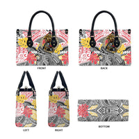 Japanese Samurai Warrior Leather Bag Colorful Polynesian Tattoo Style LT9 - Polynesian Pride
