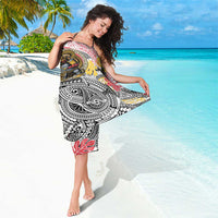 Japanese Samurai Warrior Sarong Colorful Polynesian Tattoo Style LT9 - Polynesian Pride
