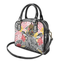 Japanese Samurai Warrior Shoulder Handbag Colorful Polynesian Tattoo Style LT9 - Polynesian Pride