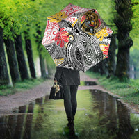 Japanese Samurai Warrior Umbrella Colorful Polynesian Tattoo Style LT9 - Polynesian Pride
