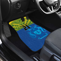 Solomon Islands Rugby Custom Car Mats Simple Coat of arm Polynesian Pattern LT9 - Polynesian Pride