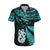 Matariki New Zealand Hawaiian Shirt Maori Manaia with Paua Shell - Aqua LT9 Aqua - Polynesian Pride