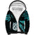 Custom Matariki New Zealand Sherpa Hoodie Maori Manaia with Paua Shell - Aqua LT9 Unisex Aqua - Polynesian Pride