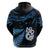 Matariki New Zealand Hoodie Maori Manaia with Paua Shell Blue LT9 - Polynesian Pride