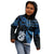 Matariki New Zealand Kid Hoodie Maori Manaia with Paua Shell - Blue LT9 - Polynesian Pride