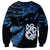 Matariki New Zealand Sweatshirt Maori Manaia with Paua Shell - Blue LT9 - Polynesian Pride