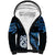 Custom Matariki New Zealand Sherpa Hoodie Maori Manaia with Paua Shell - Blue LT9 Unisex Blue - Polynesian Pride