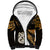 Maori Sherpa Hoodie Matariki Stars Manaia with Paua Shell - Gold LT9 Unisex Gold - Polynesian Pride