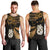 Custom Maori Men Tank Top Matariki Stars Manaia with Paua Shell - Gold LT9 - Polynesian Pride