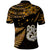 Custom Maori Polo Shirt Matariki Stars Manaia with Paua Shell Gold LT9 - Polynesian Pride