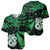 Maori Baseball Jersey Matariki Stars Manaia with Paua Shell - Green LT9 - Polynesian Pride