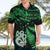 Maori Hawaiian Shirt Matariki Stars Manaia with Paua Shell - Green LT9 - Polynesian Pride