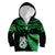 Maori Kid Hoodie Matariki Stars Manaia with Paua Shell - Green LT9 Zip Hoodie Green - Polynesian Pride