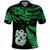 Maori Polo Shirt Matariki Stars Manaia with Paua Shell Green LT9 Green - Polynesian Pride