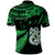 Maori Polo Shirt Matariki Stars Manaia with Paua Shell Green LT9 - Polynesian Pride