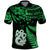 Custom Maori Polo Shirt Matariki Stars Manaia with Paua Shell Green LT9 Green - Polynesian Pride