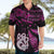 New Zealand Hawaiian Shirt Matariki NZ Manaia with Paua Shell - Pink LT9 - Polynesian Pride