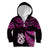 New Zealand Kid Hoodie Matariki NZ Manaia with Paua Shell - Pink LT9 Zip Hoodie Pink - Polynesian Pride