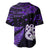 New Zealand Baseball Jersey Matariki NZ Manaia with Paua Shell - Purple LT9 - Polynesian Pride