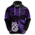 New Zealand Hoodie Matariki NZ Manaia with Paua Shell Purple LT9 - Polynesian Pride