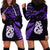 New Zealand Hoodie Dress Matariki NZ Manaia with Paua Shell - Purple LT9 - Polynesian Pride